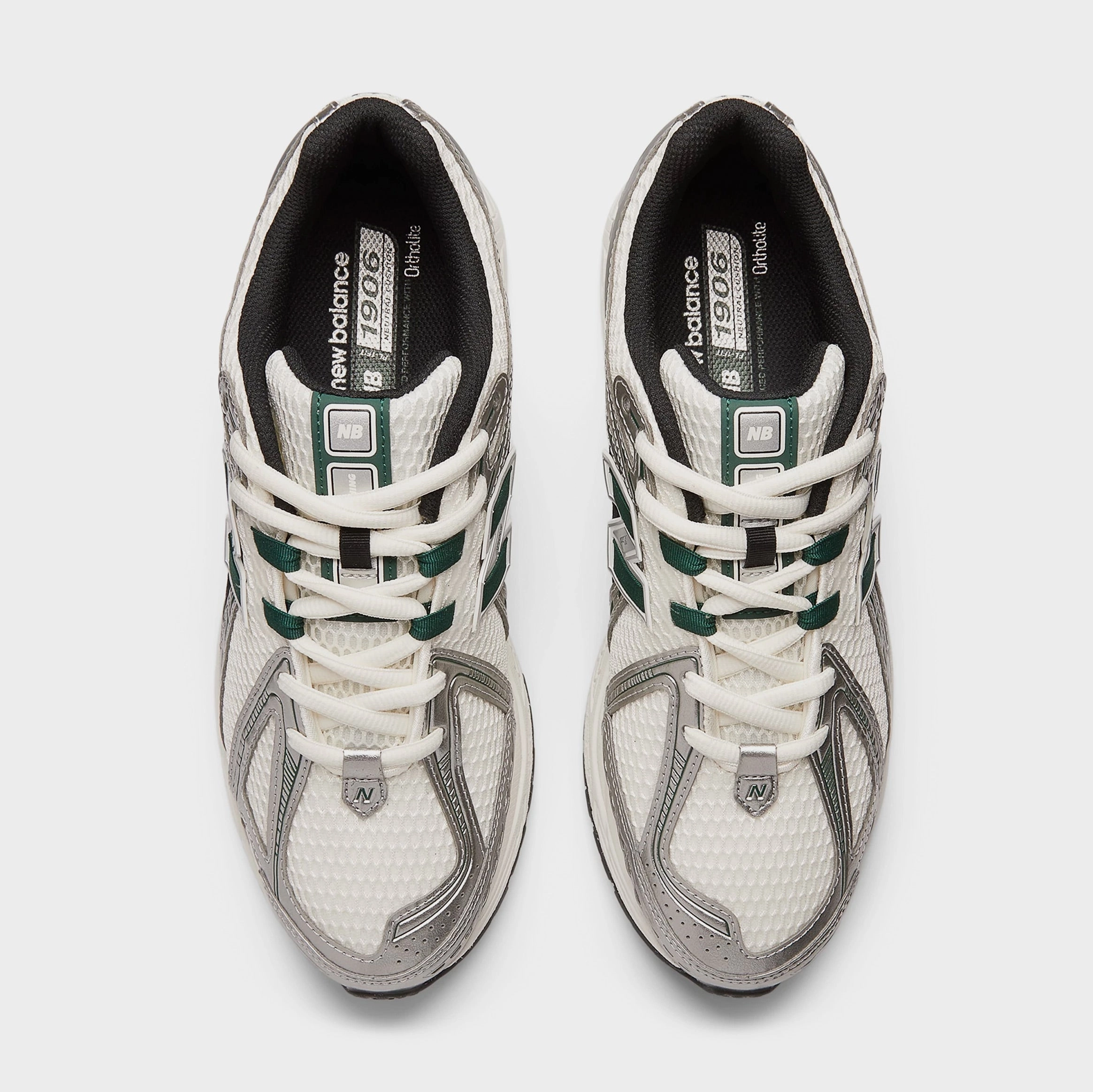1906R Mens Running Shoes (Silver Green/White) Retro-inspired trainers