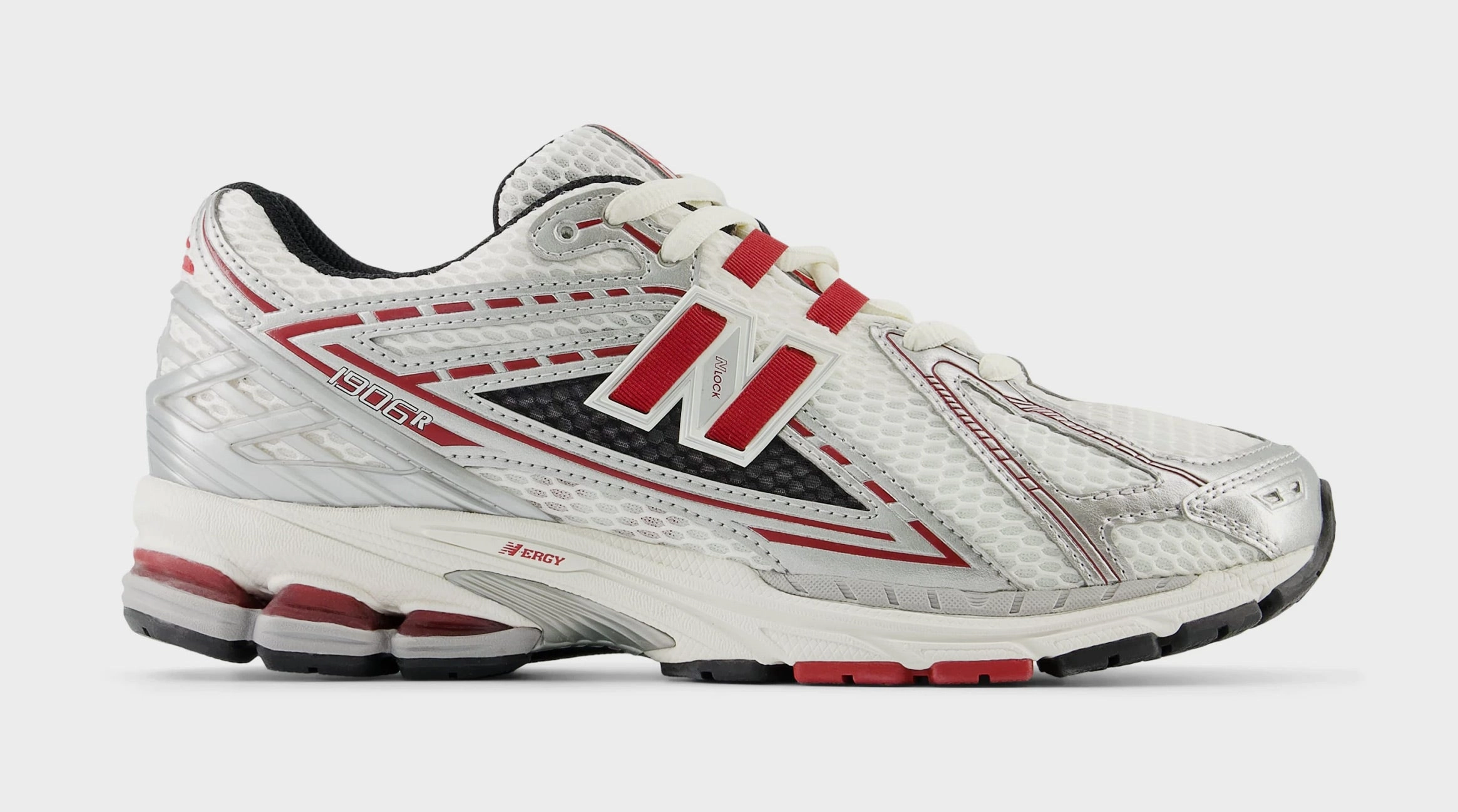 1906R Mens Running Shoes (Silver/Red) Heritage 1906R lifestyle shoes