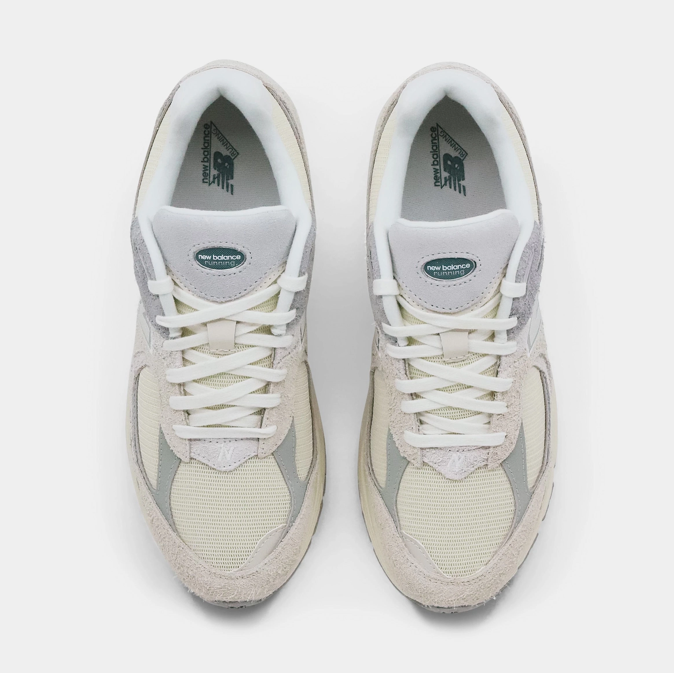 2002R Linen Mens Running Shoes (Beige/Slate Grey) Modern performance sneakers