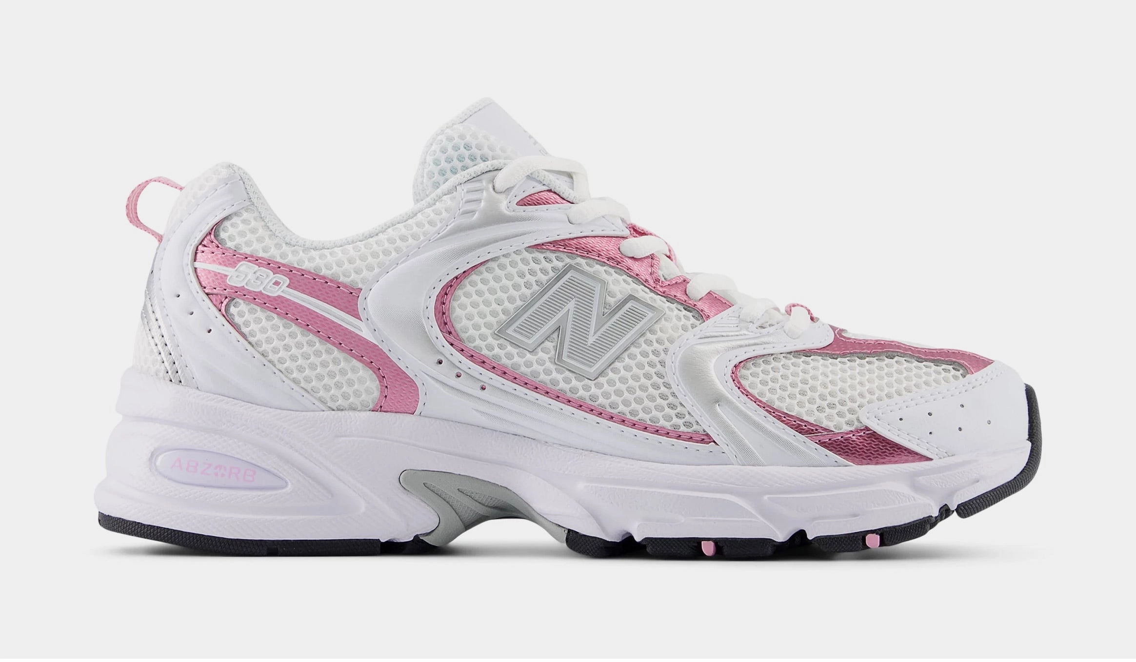 530 Mens Lifestyle Shoes (White/Pink) new balance 530 running shoes lightweight and comfortable