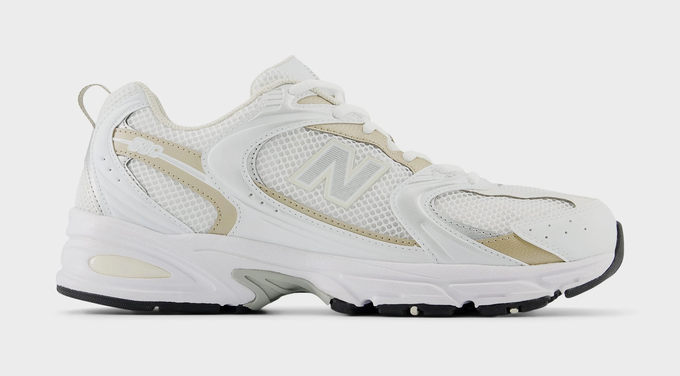 530 Mens Running Shoes (White/Beige) new balance 530 running shoes lightweight and comfortable