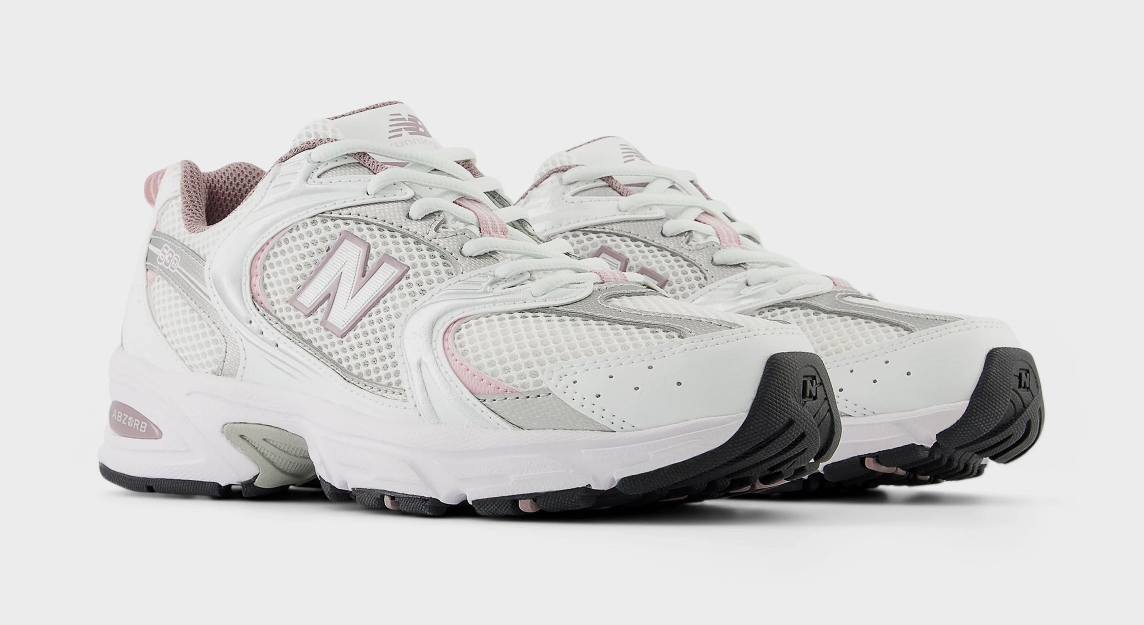 530 Mens Running Shoes (White/Silver Metalic/Ice Wine) New Balance 530 series