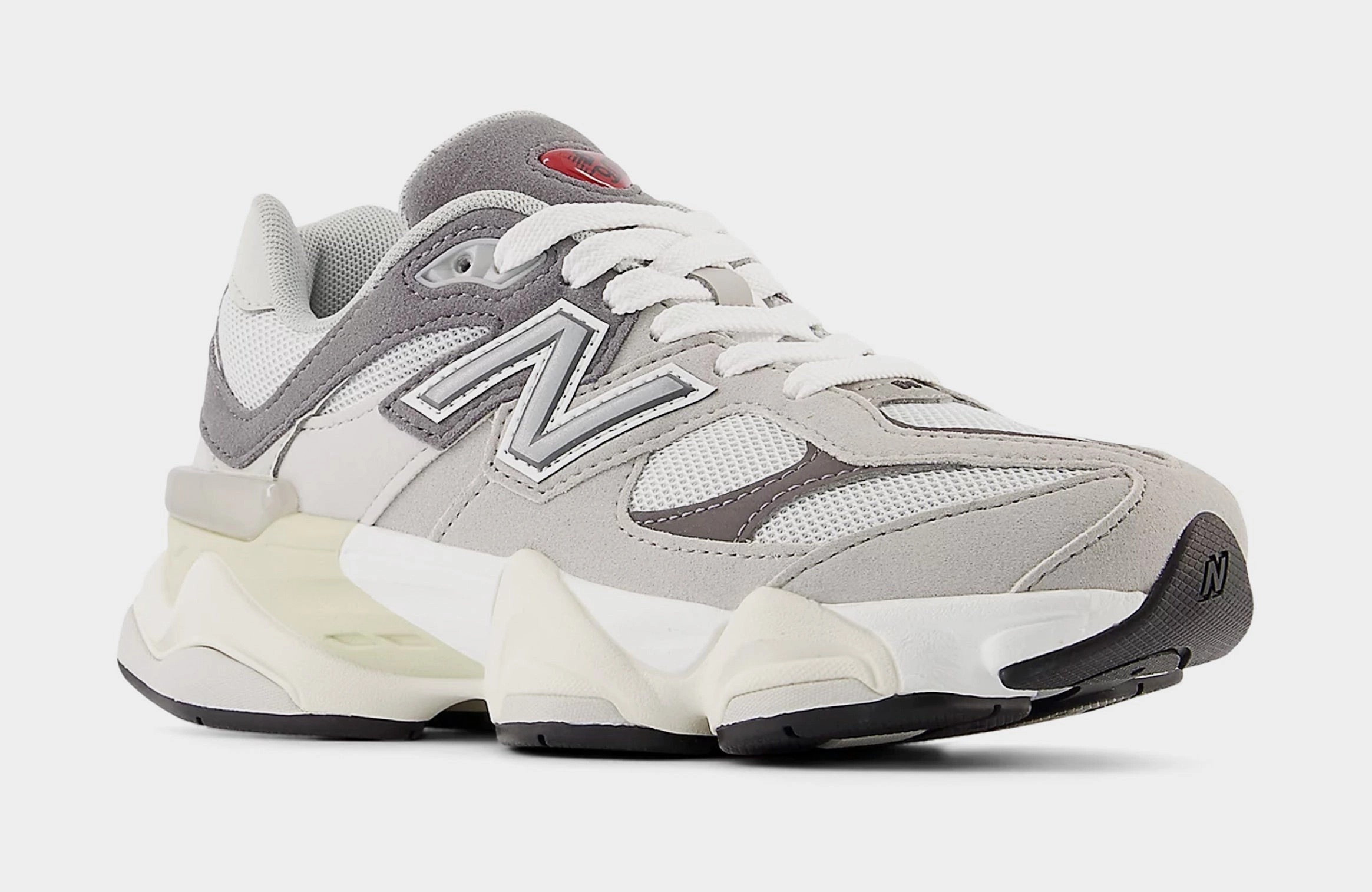 9060 Grade School Running Shoes (Grey/White) NB 9060 runners