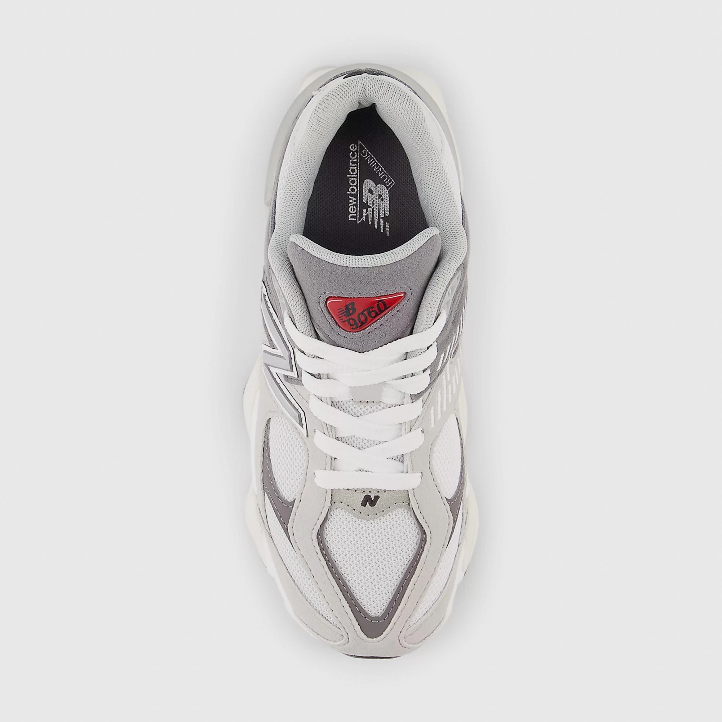 9060 Grade School Running Shoes (Grey/White) NB 9060 runners