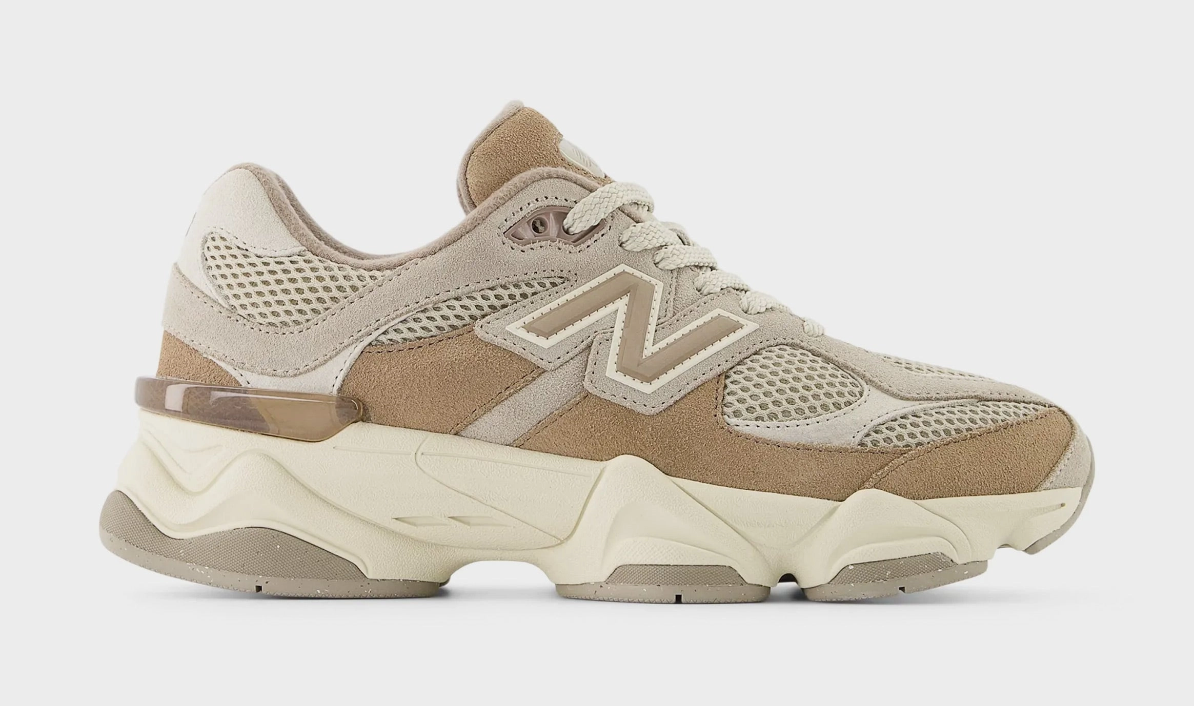 9060 Grade School Running Shoes (Mushroom/Arid Stone) new balance 9060 lightweight training sneakers