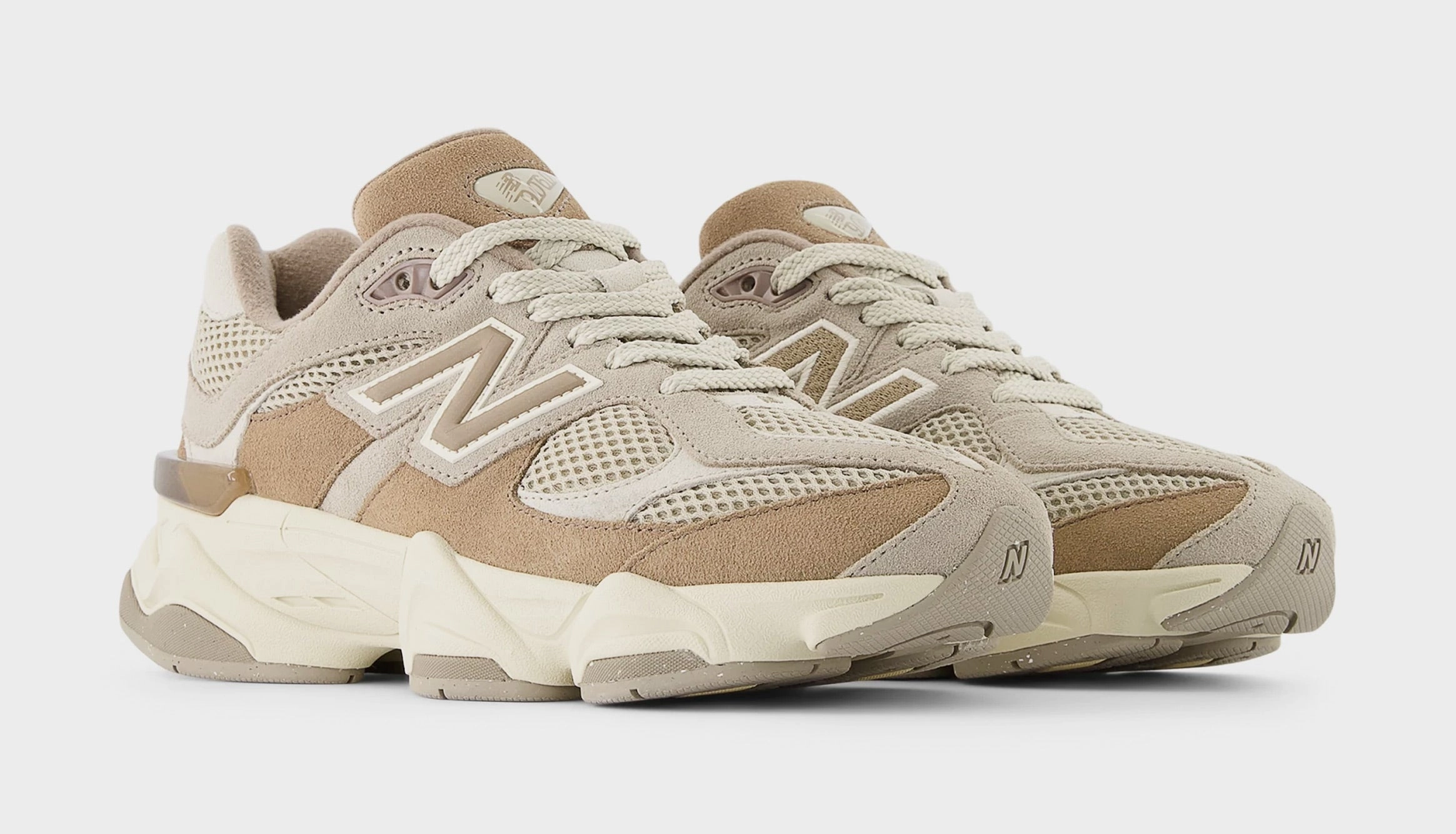 9060 Grade School Running Shoes (Mushroom/Arid Stone) NB 9060 runners