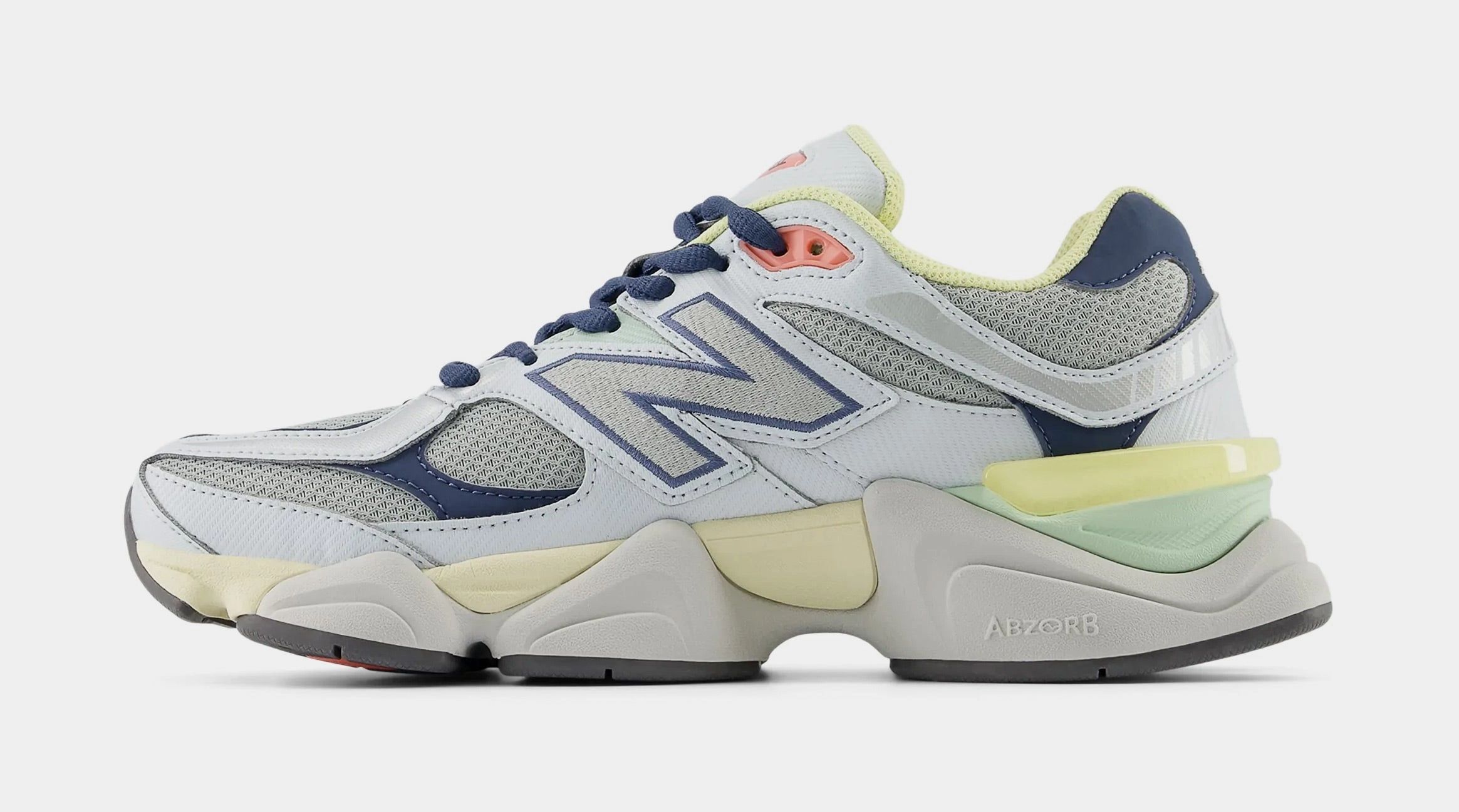 9060 Mens Running Shoes (Grey/Yellow/Navy) NB 9060 runners