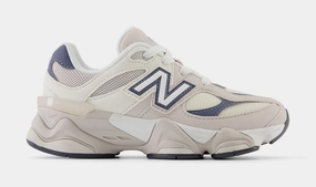 9060 Preschool Lifestyle Shoes (Beige/Blue) new balance 9060 lightweight training sneakers