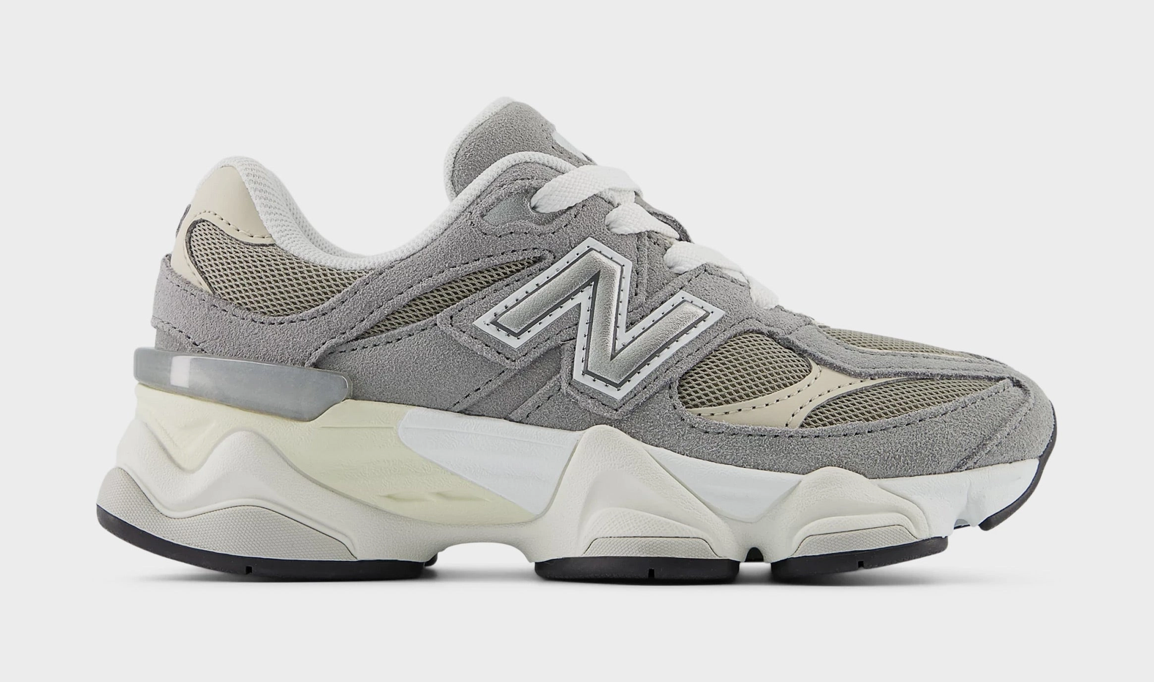 9060 Preschool Running Shoes (Dark Grey/Yellow/White) new balance 9060 lightweight training sneakers