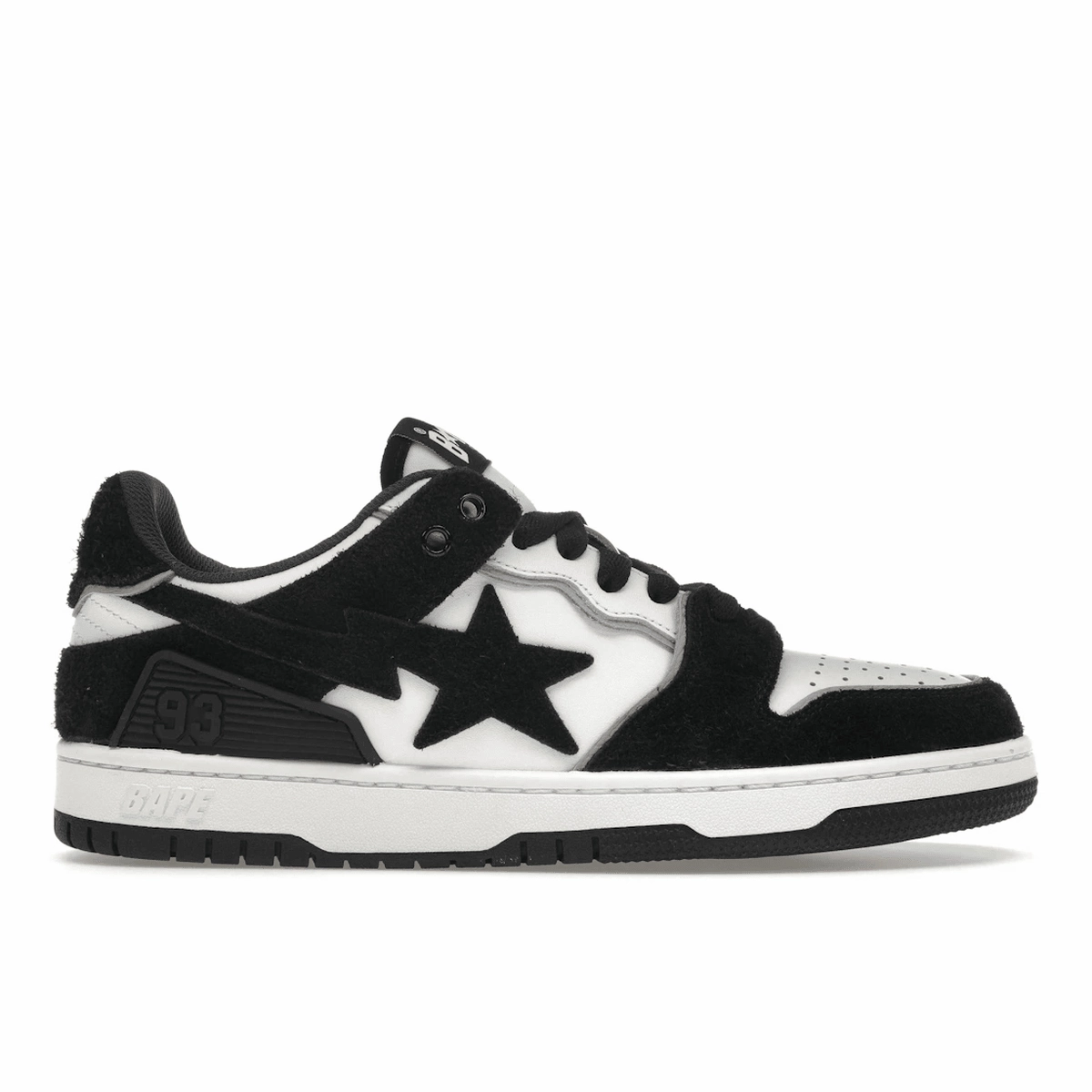 A Bathing Ape Bape SK8 Sta Black Suede Windspin fashion sneakers