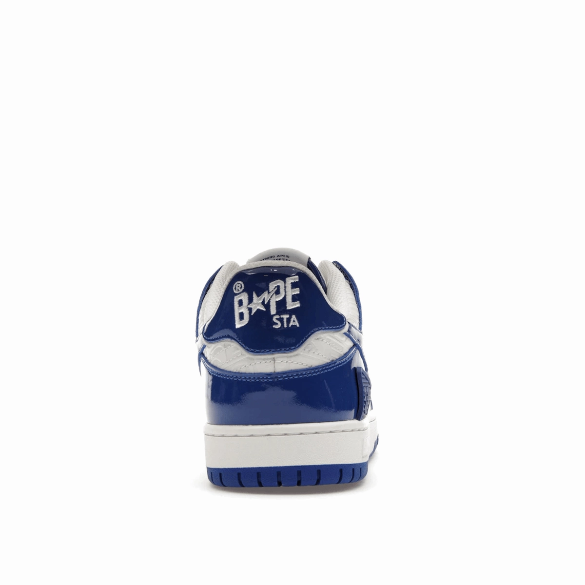 A Bathing Ape Bape SK8 Sta Blue White Patent Street style fashion shoes