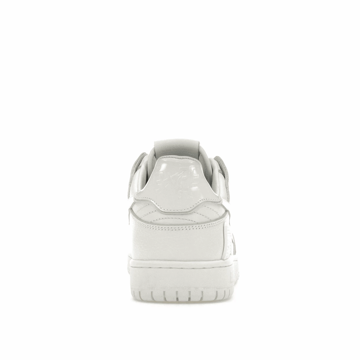 A Bathing Ape Bape SK8 Sta Triple White Patent Leather Sta Logo Street style fashion shoes