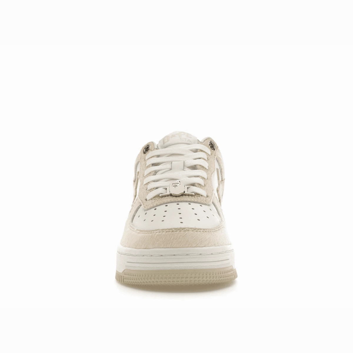 A Bathing Ape Bape Sta Beige Calf Hair Street style fashion shoes
