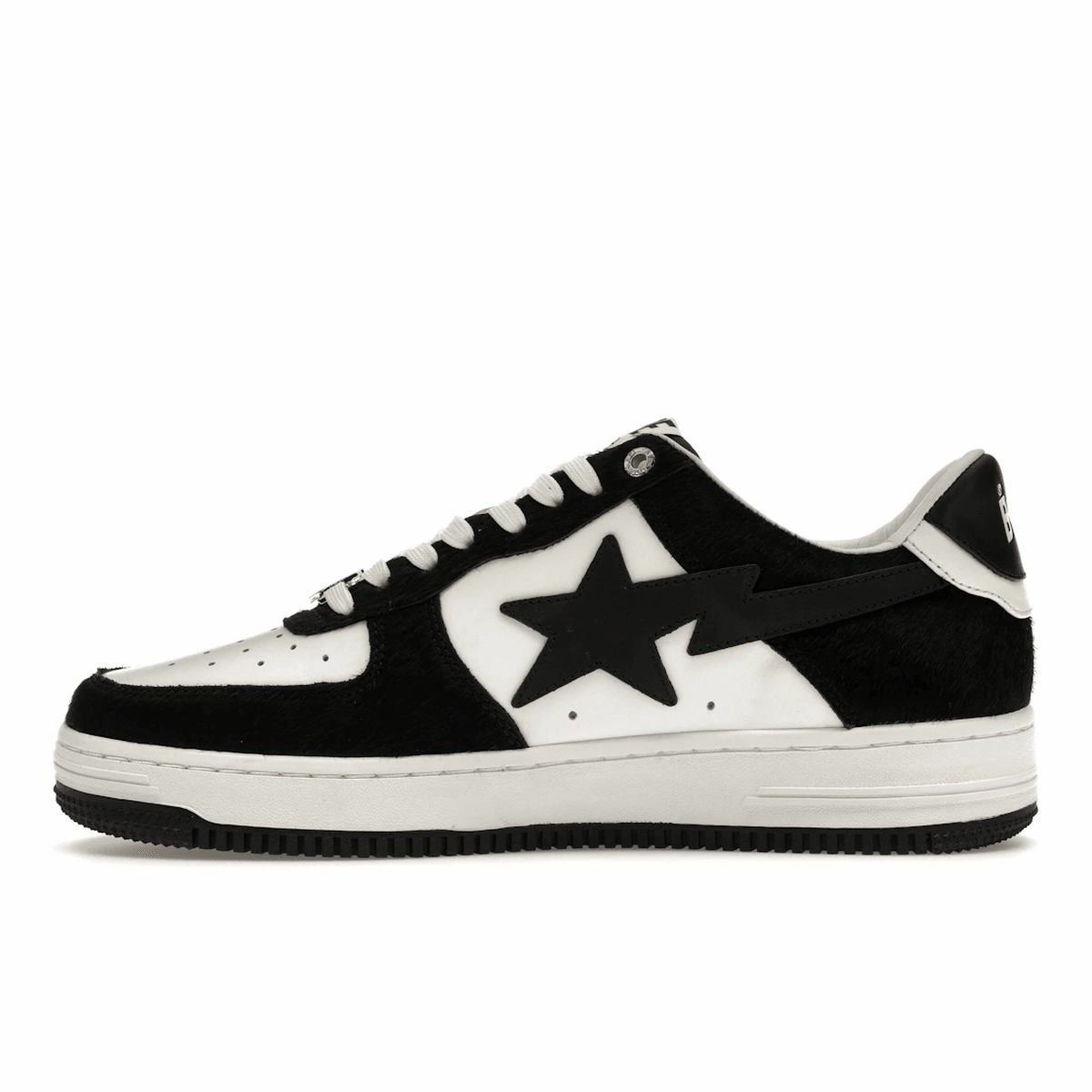 A Bathing Ape Bape Sta Black Calf Hair Street style fashion shoes