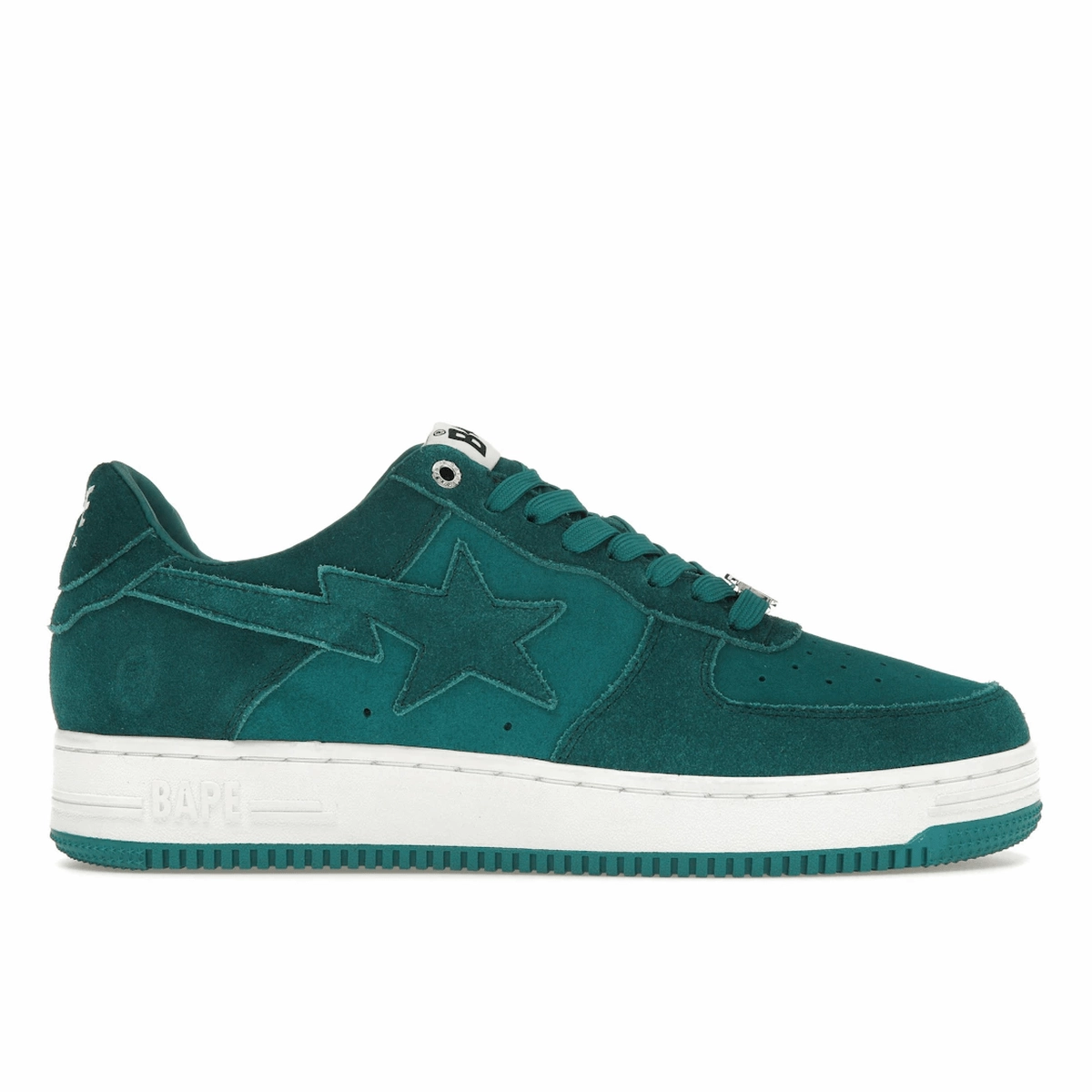 A Bathing Ape Bape Sta Suede Green Windspin fashion sneakers