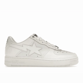 A Bathing Ape Bape Sta Triple White Windspin fashion sneakers