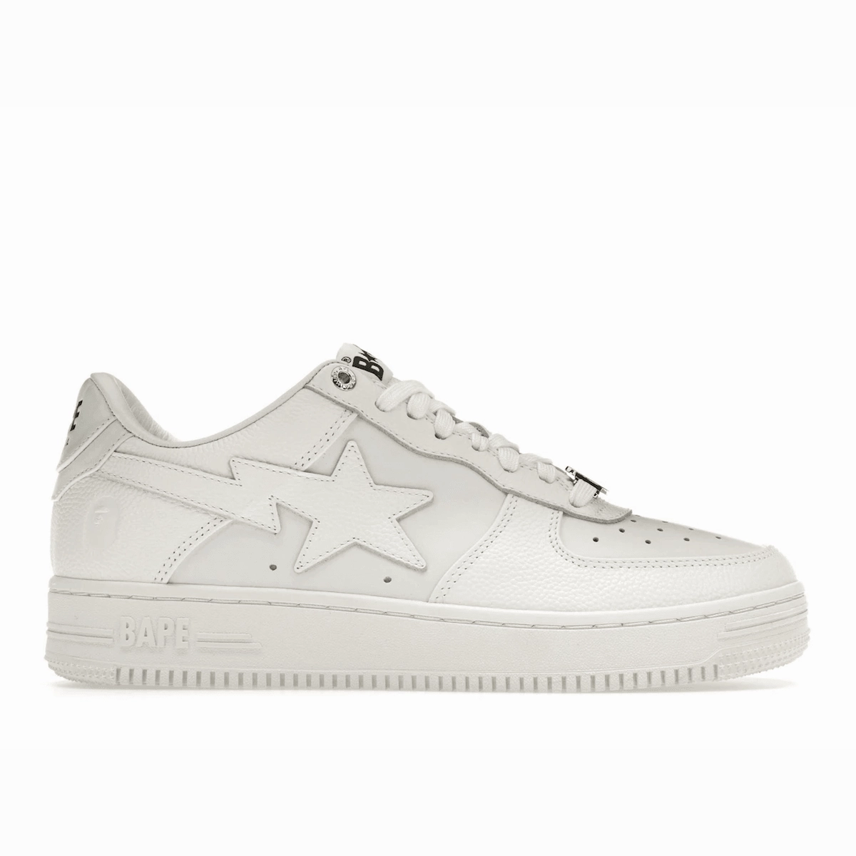 A Bathing Ape Bape Sta Triple White Windspin fashion sneakers