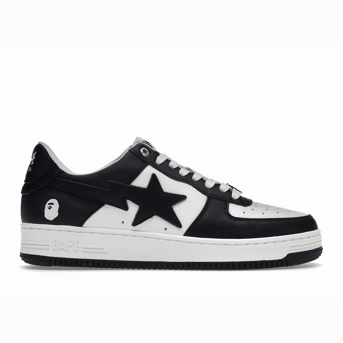A Bathing Ape Bape Sta White Black Windspin fashion sneakers