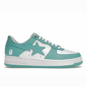 A Bathing Ape Bape Sta White Green Windspin fashion sneakers