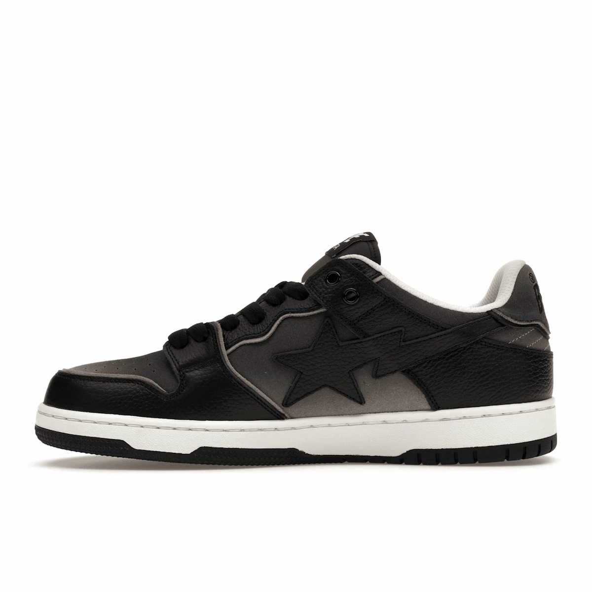 A Bathing Ape Sk8 Sta #4 Black Street style fashion shoes