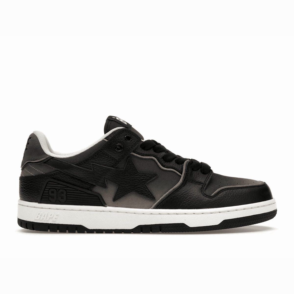 A Bathing Ape Sk8 Sta #4 Black Windspin fashion sneakers