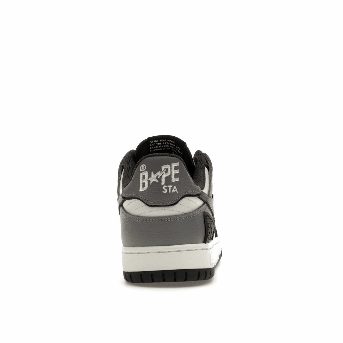 A Bathing Ape Sk8 Sta #5 Black White Grey Street style fashion shoes