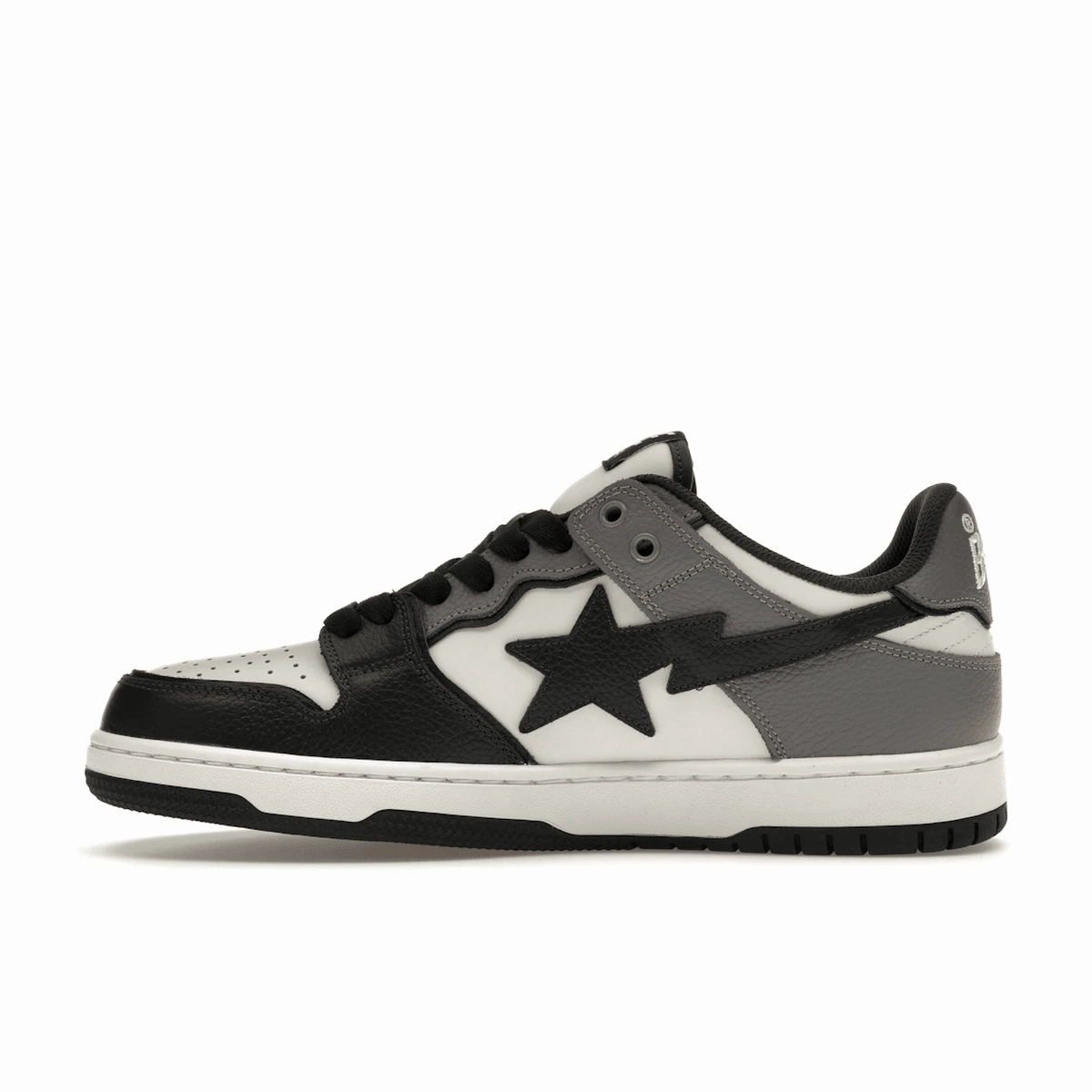A Bathing Ape Sk8 Sta #5 Black White Grey Street style fashion shoes