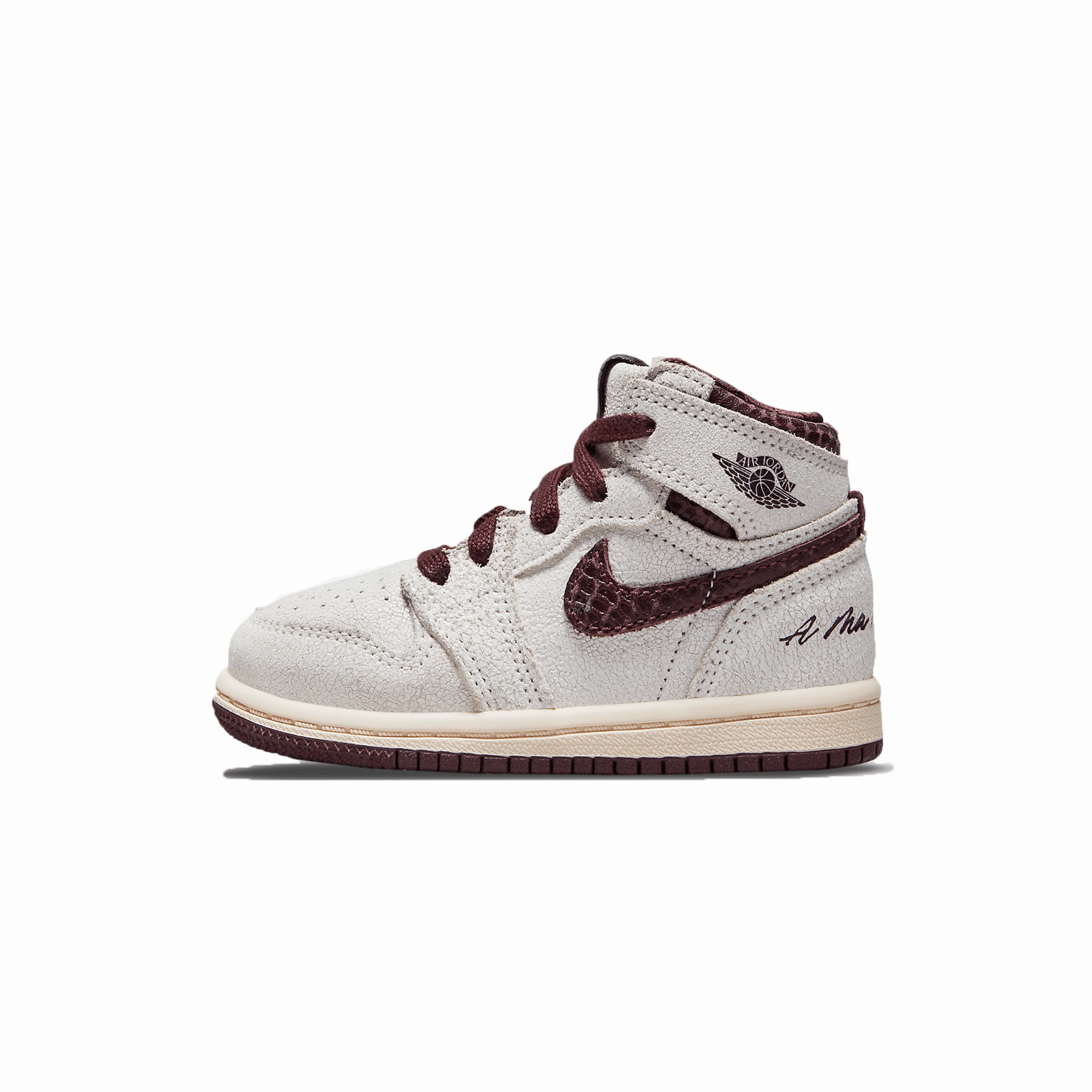 A Ma Mani??re x Air Jordan 1 High OG TD 'Airness' Air Jordan 1 High classic sneakers with premium finish