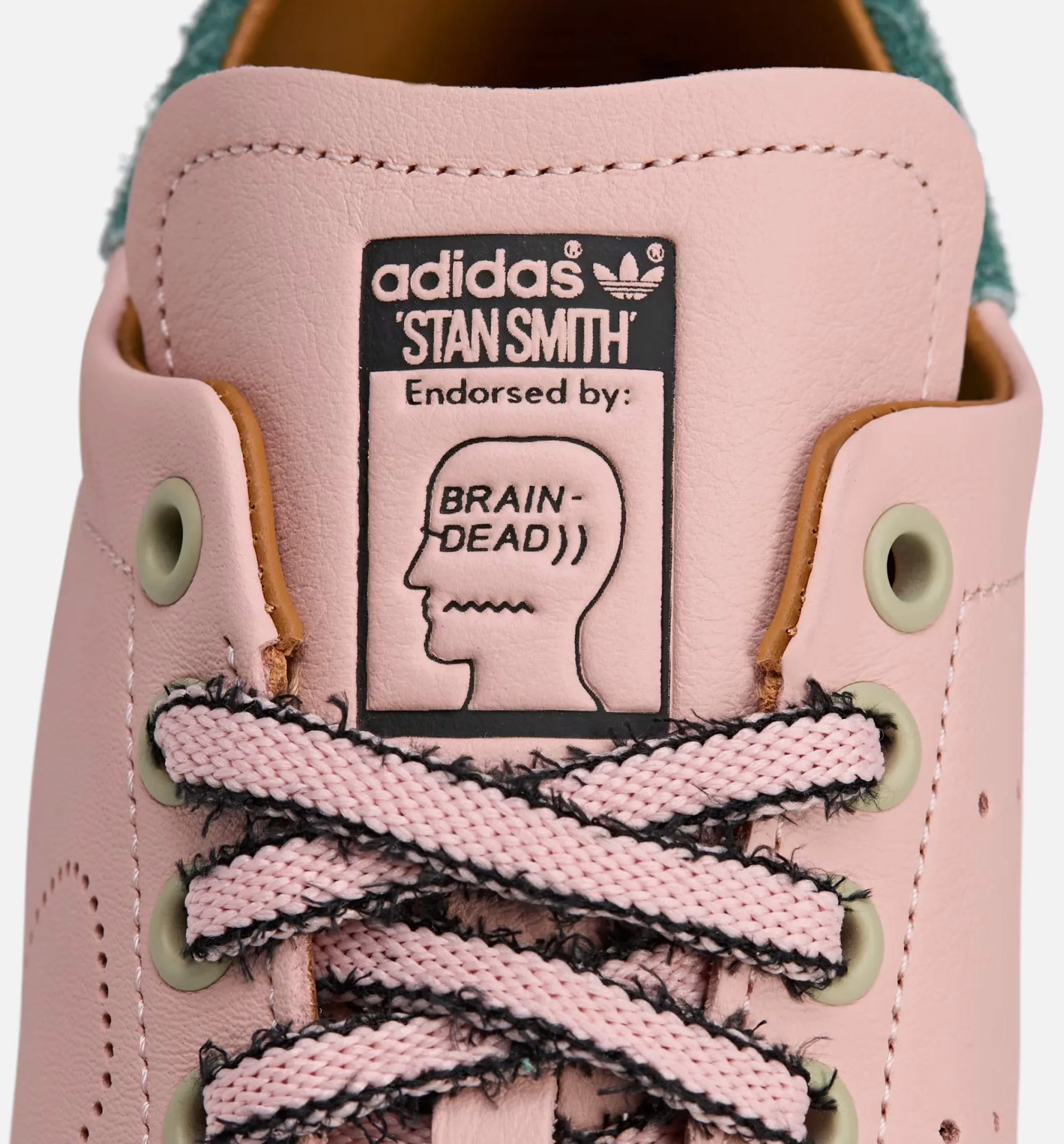 Adidas Clothing Brain Dead x Stan Smith Vapour Pink Mens Lifestyle Shoe - Pink/Black/White