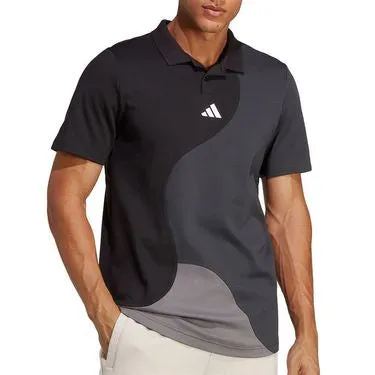 Adidas Clubhouse Color Block Polo - Black/Carbon Clothing Adidas Men