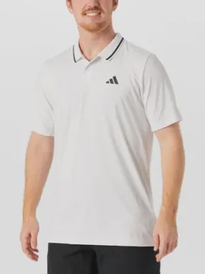 Adidas Men's Club Pique Polo JD8644 - White Clothing Adidas Men
