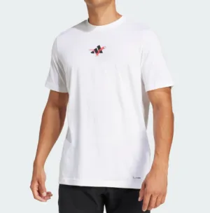 Adidas Men's Tennis Happy 3 Balls Graphic Tee -JD8252 Clothing Adidas Men