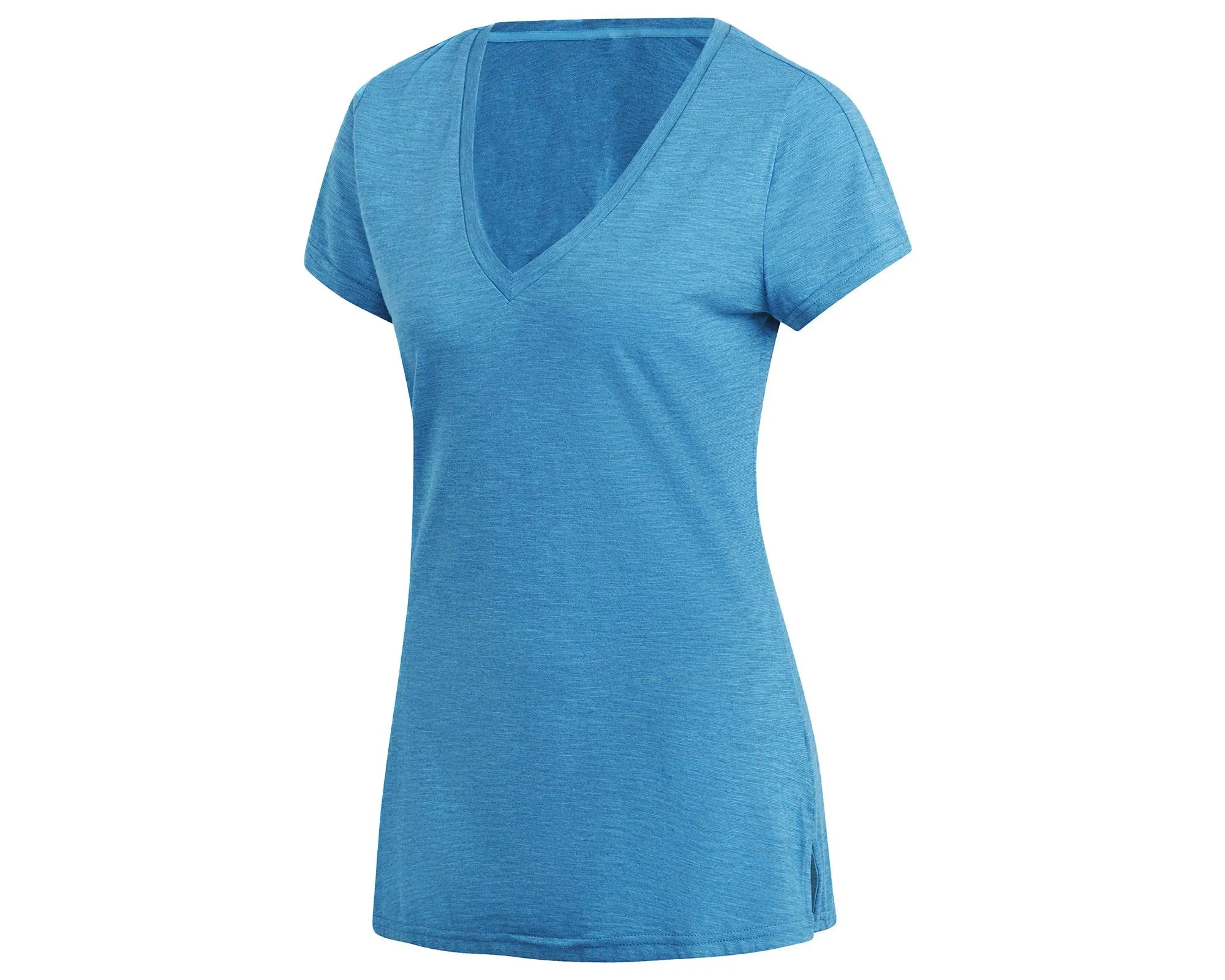adidas Women Id Winners V - NeckTee T-Shirt für Damen XS Mehrfarbig (Shock Cyan/Legend Ink) Nike Clothing
