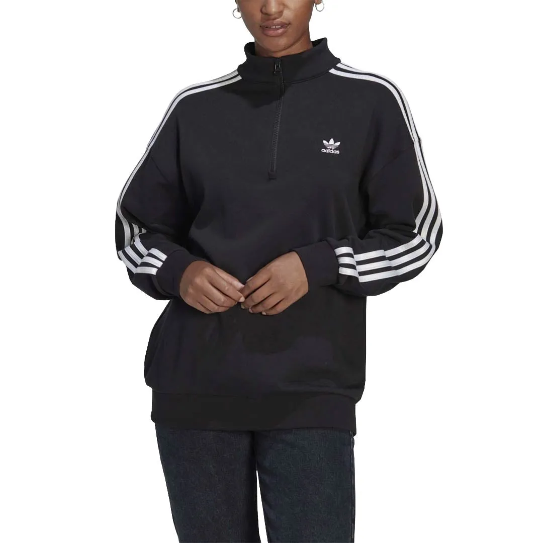 adidas - Women's Adicolor Trefoil 1/4 Zip Sweatshirt (II6087)