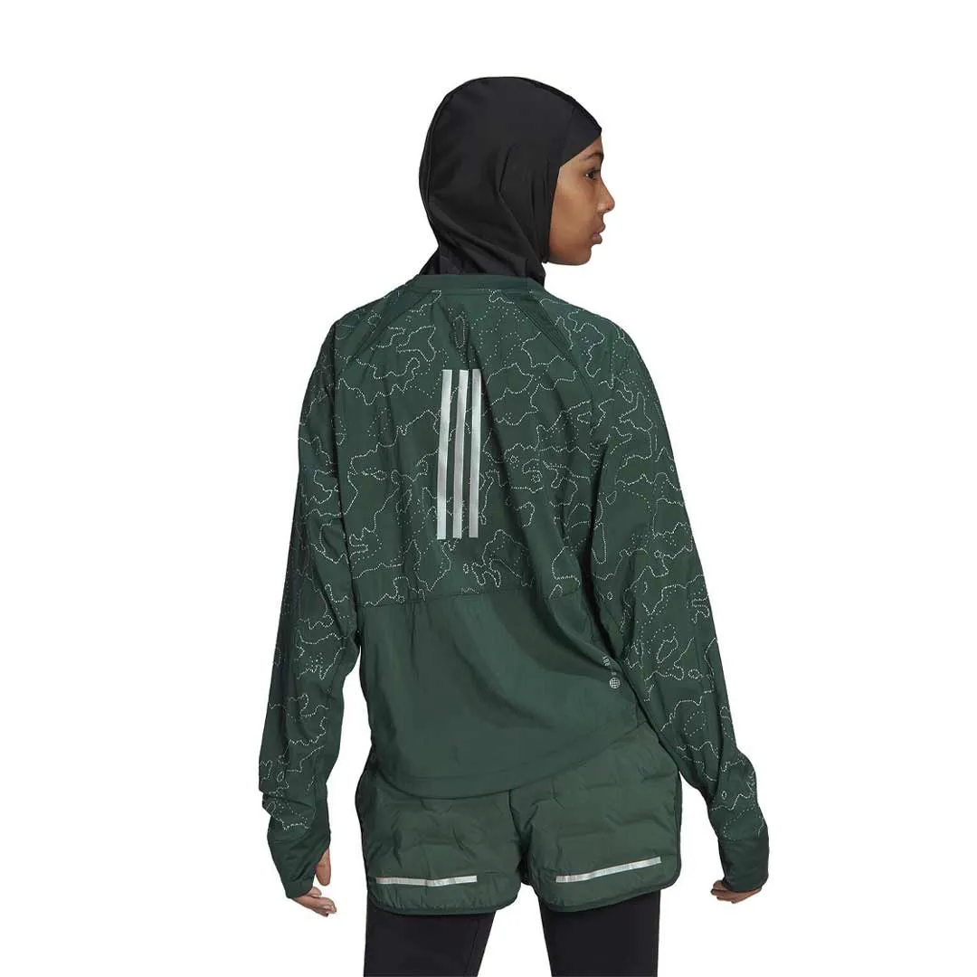 adidas - Women's X-City Running Crewneck Cover Up Jacket (HC6323)