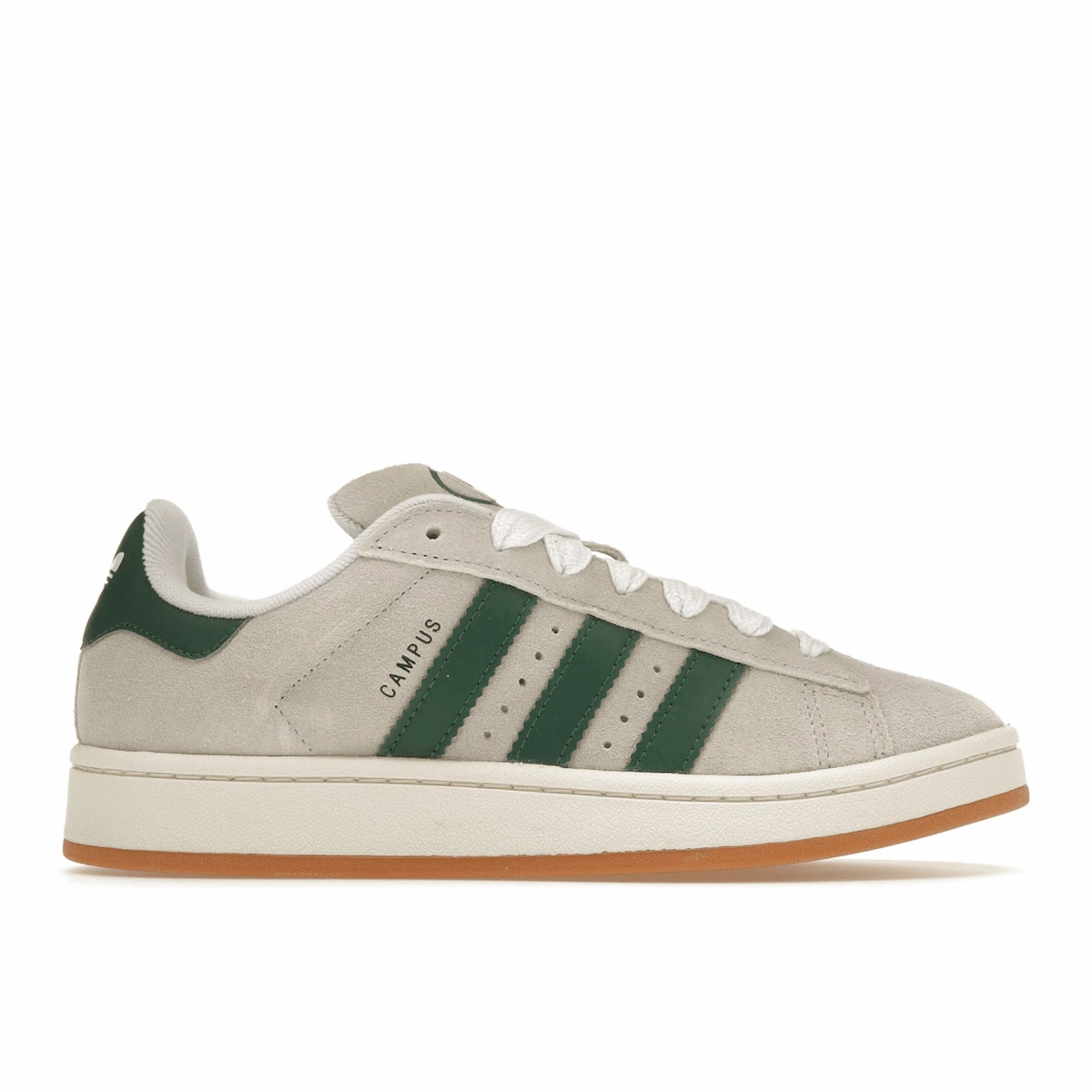 Adidas Campus 00s Crystal White Dark Green Adidas Campus lifestyle shoes with suede finish