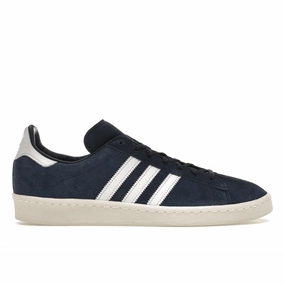 Adidas Campus 80s Collegiate Navy Cloud White Adidas Campus lifestyle shoes with suede finish