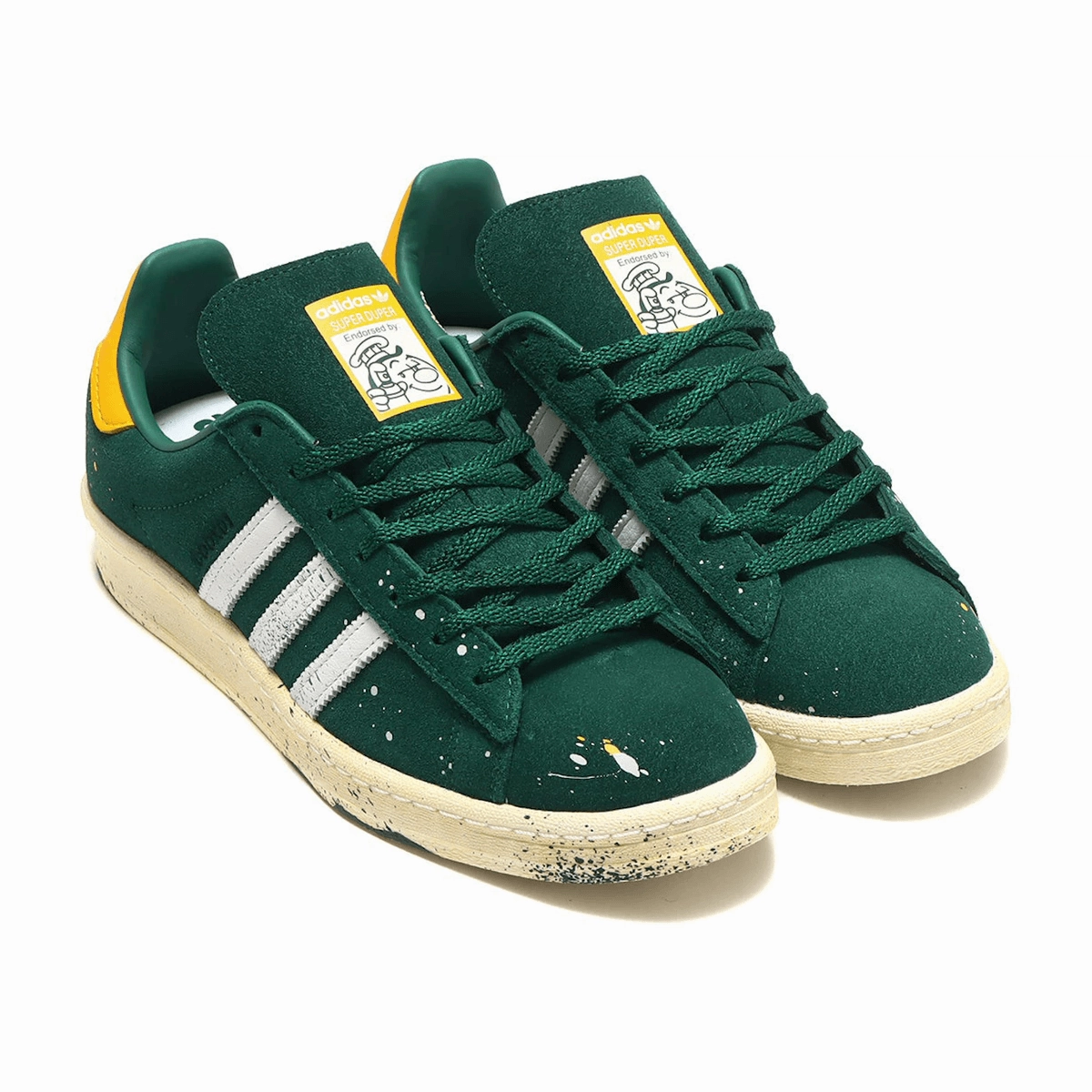 Adidas Campus 80s Cook Green Adidas Campus lifestyle shoes with suede finish