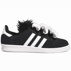 Adidas Campus 80s Jeremy Scott Bones Black Adidas Campus lifestyle shoes with suede finish
