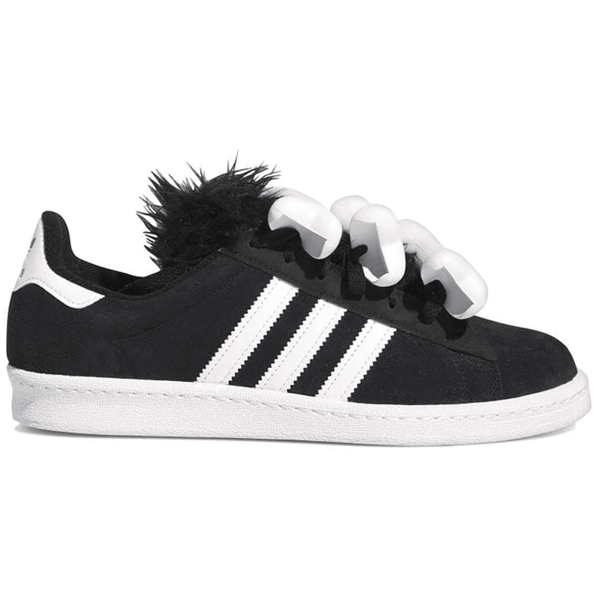 Adidas Campus 80s Jeremy Scott Bones Black Adidas Campus lifestyle shoes with suede finish