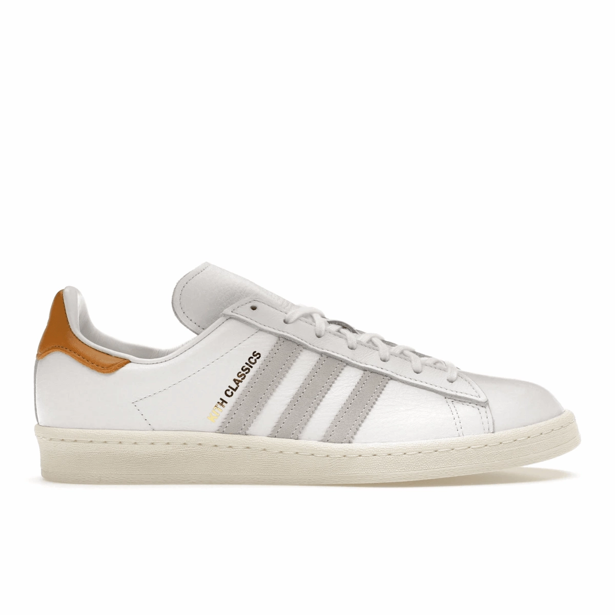 Adidas Campus 80s Kith Classics White Mango Adidas Campus lifestyle shoes with suede finish