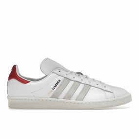 Adidas Campus 80s Kith Classics White Red Adidas Campus lifestyle shoes with suede finish