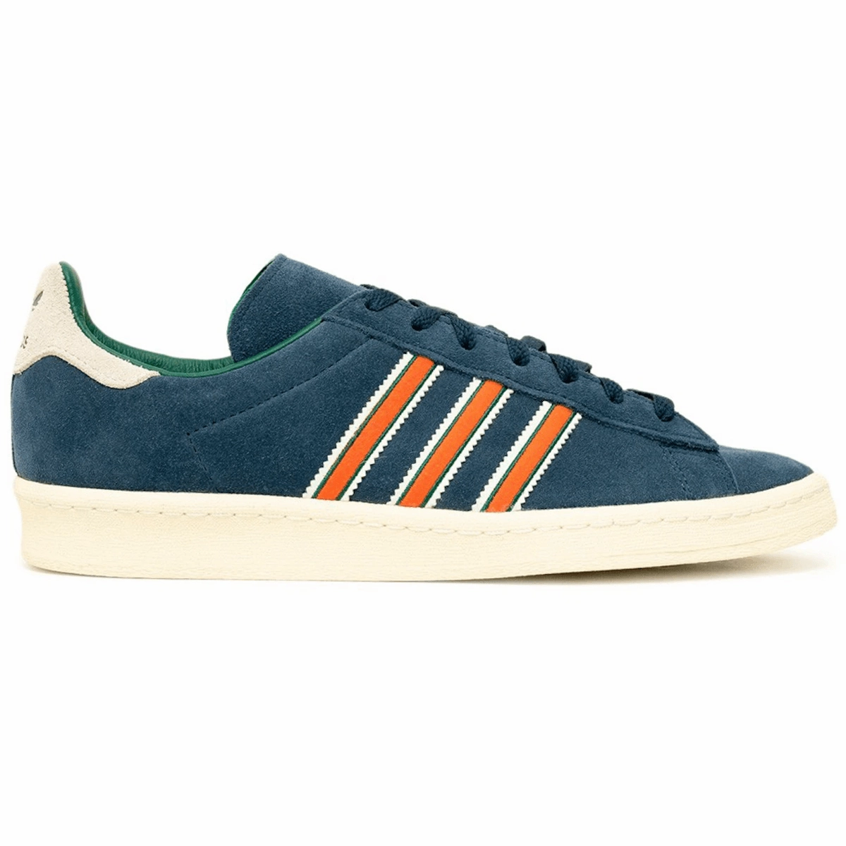 Adidas Campus 80s Navy Collegiate Orange Adidas Campus lifestyle shoes with suede finish