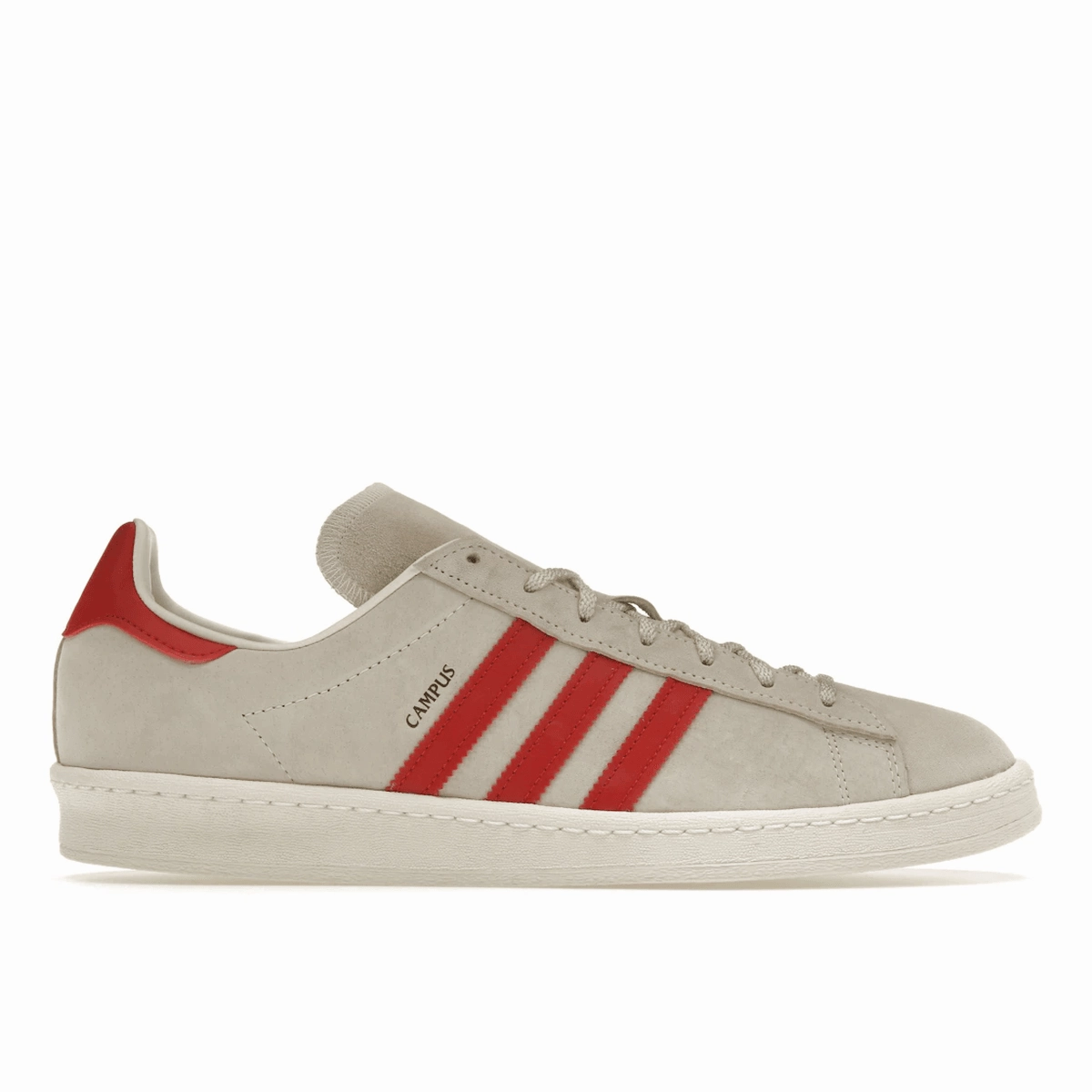 Adidas Campus 80s Off White Collegiate Red Adidas Campus lifestyle shoes with suede finish