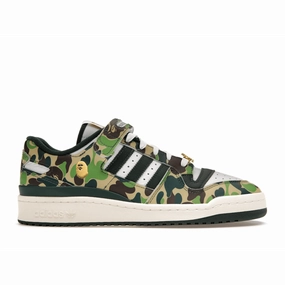 Adidas Forum 84 Low Bape 30th Anniversary Green Camo Windspin fashion sneakers