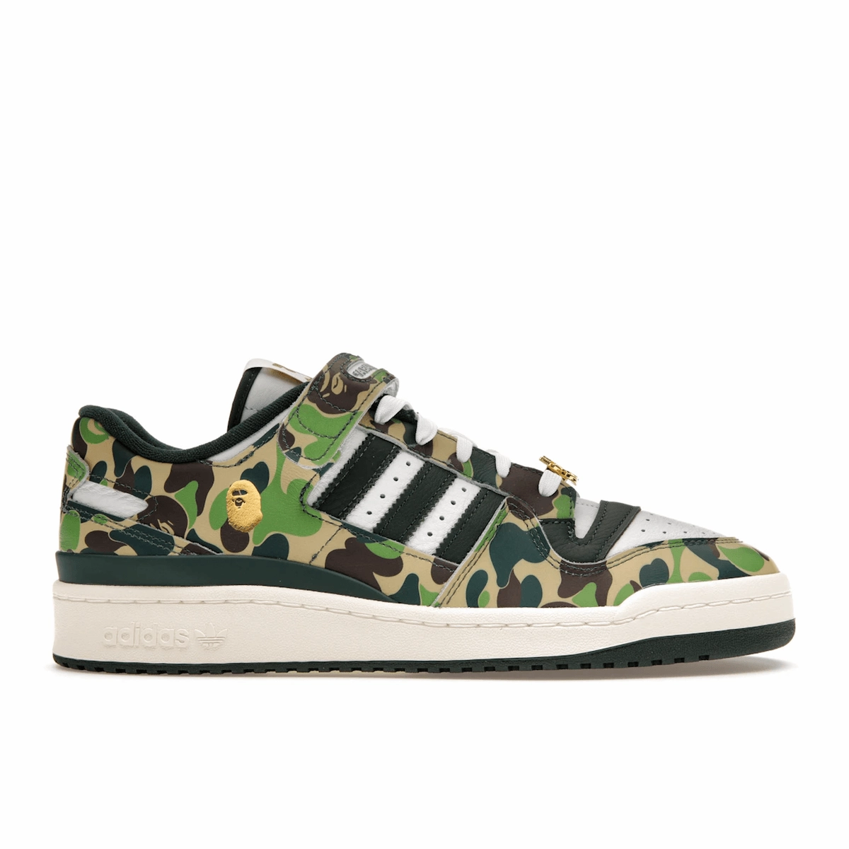 Adidas Forum 84 Low Bape 30th Anniversary Green Camo Windspin fashion sneakers