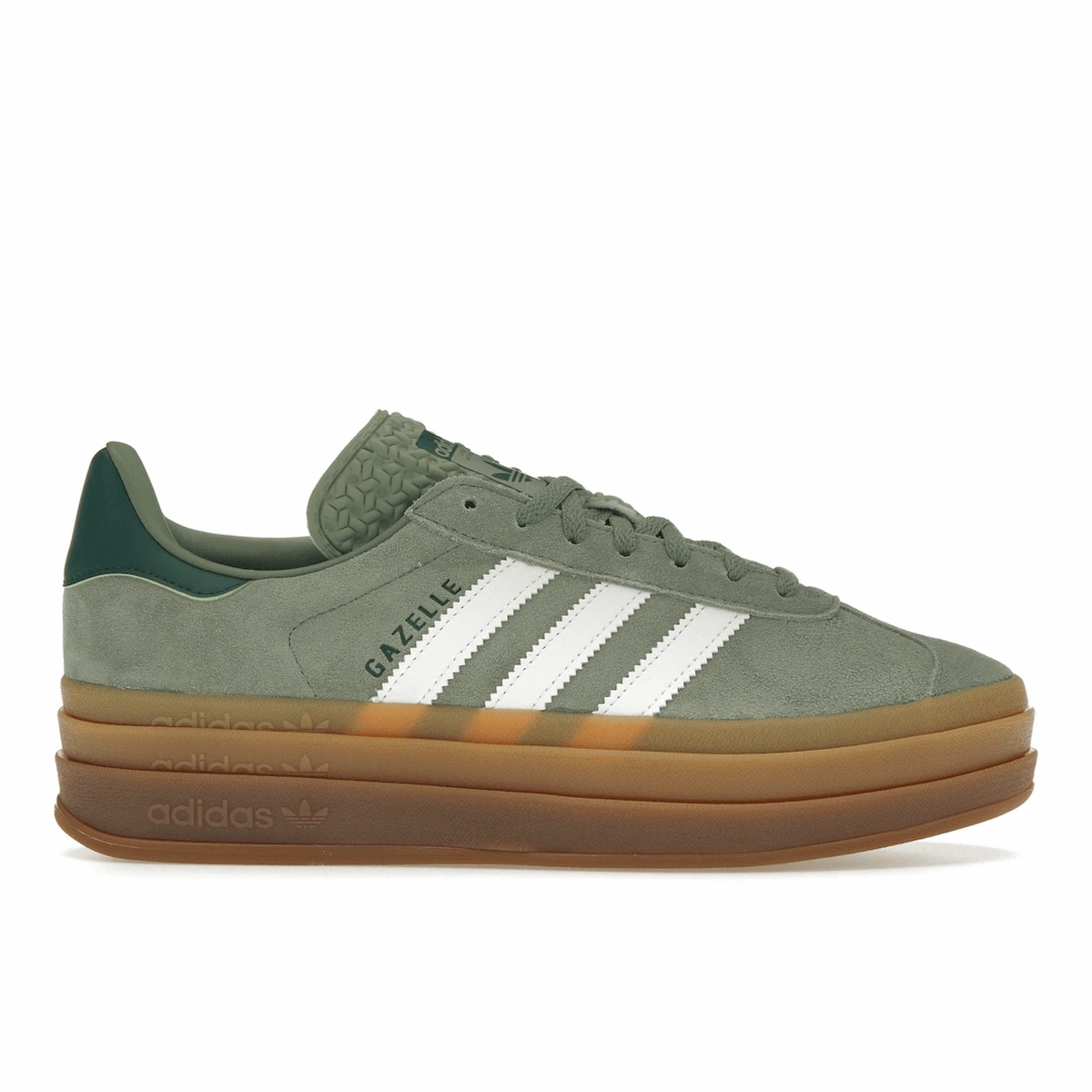 Adidas Gazelle Ball Silver Green Gum Adidas Gazelle everyday wear shoes with style