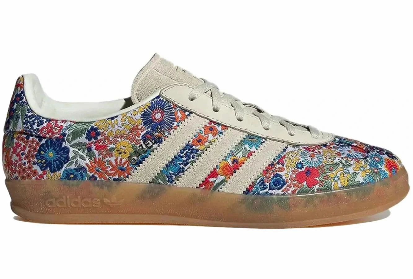 Adidas Gazelle Indoor Liberty London Floral Embroidery Adidas Gazelle everyday wear shoes with style