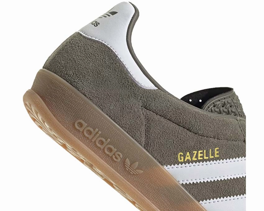 Adidas Gazelle Indoor "Olive Strata" Versatile mens footwear