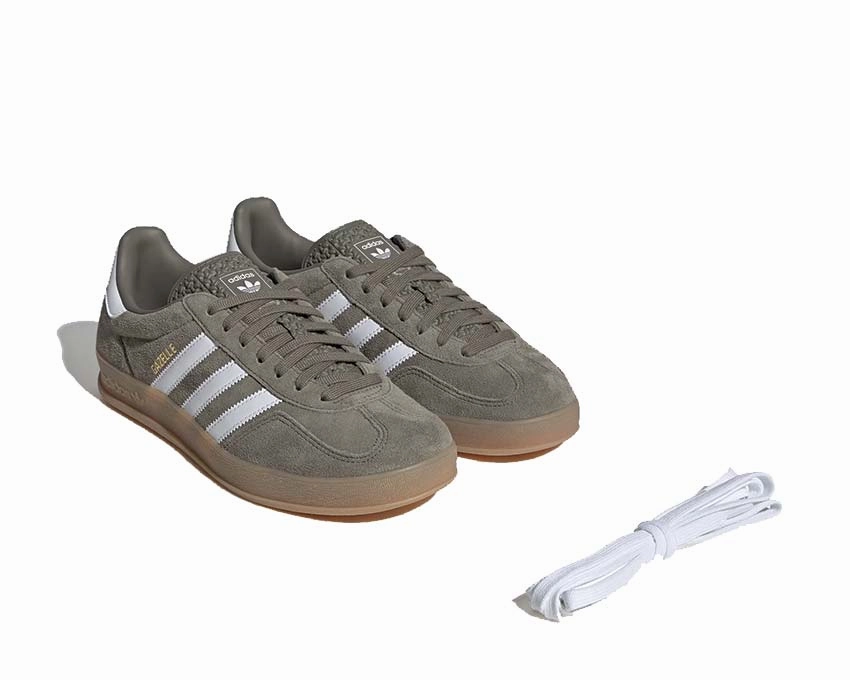 Adidas Gazelle Indoor "Olive Strata" Versatile mens footwear